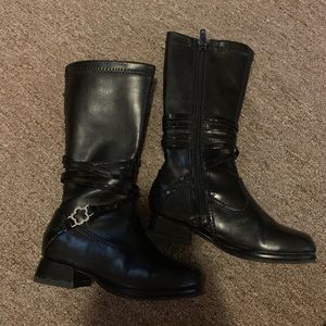 Toddler girl black boots